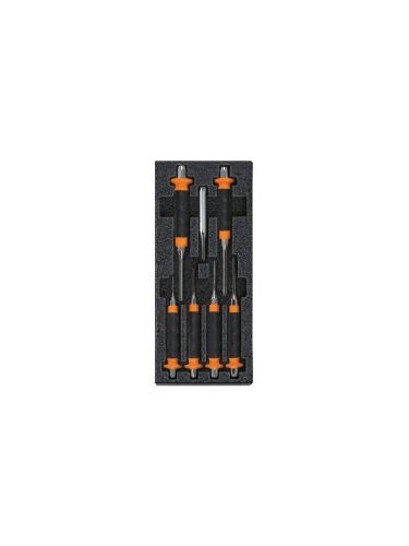 Termoformato rigido in ABS chiavi a T con bussola esagonale snodata T63 – Beta Utensili